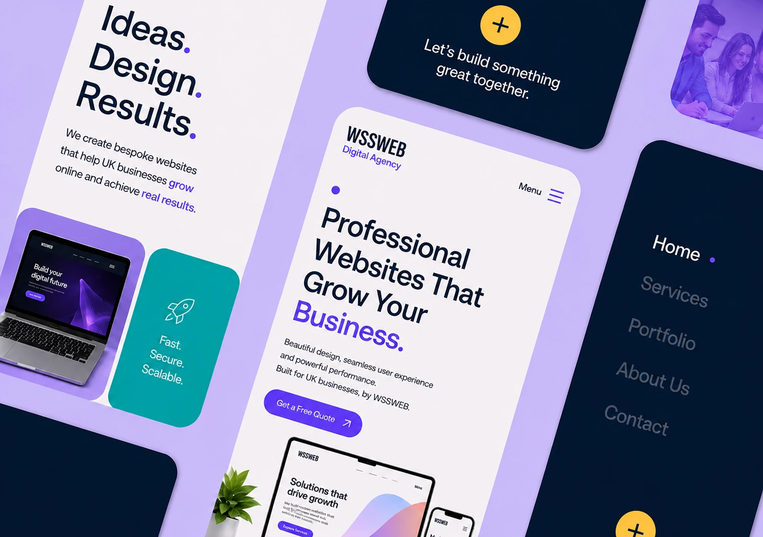Professional business website design by WSS Web